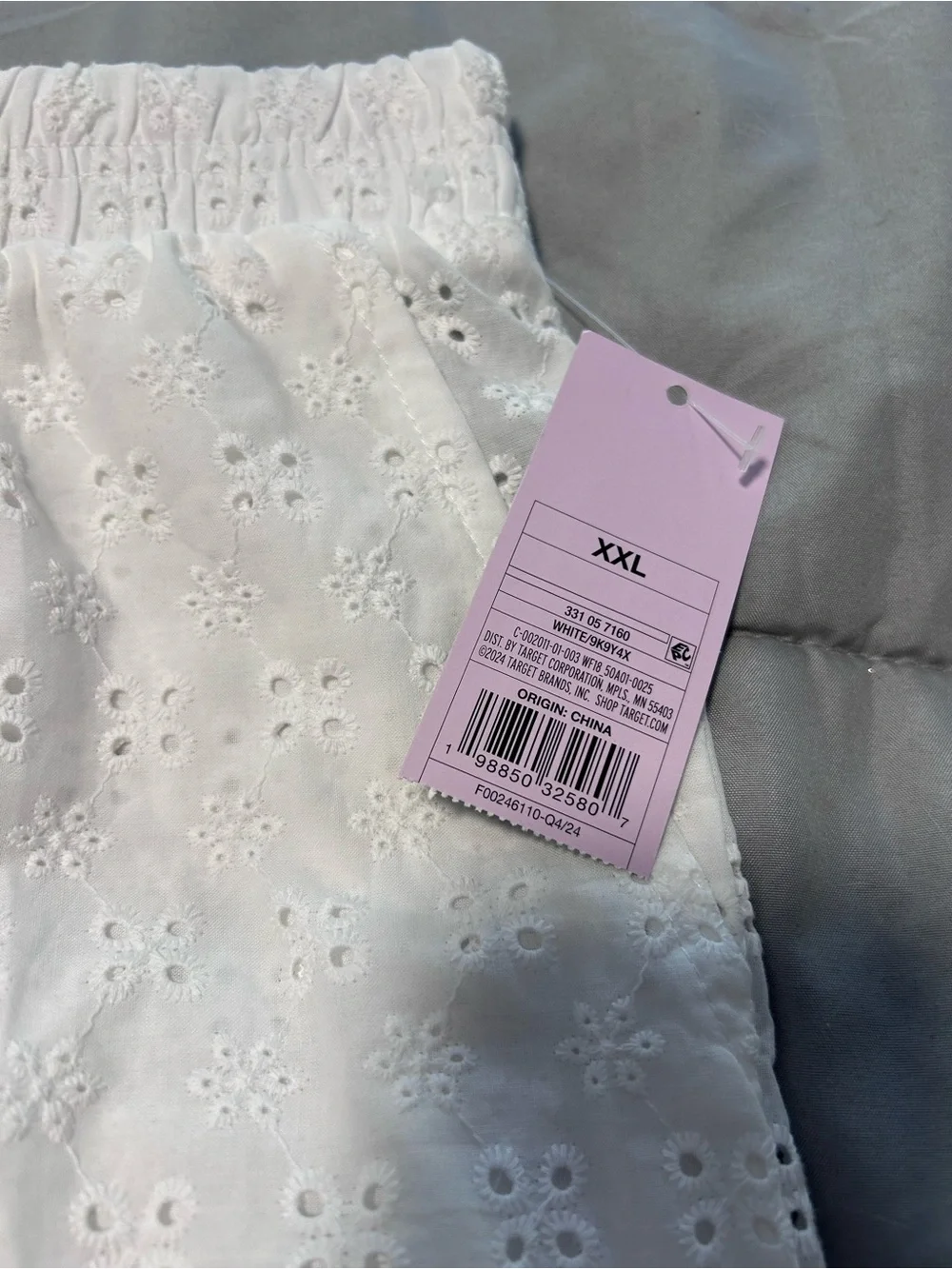 Wild Fable White Eyelet Lace Lounge Sleep Shorts Size XXL